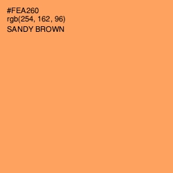 #FEA260 - Sandy brown Color Image