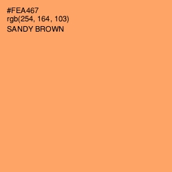 #FEA467 - Sandy brown Color Image
