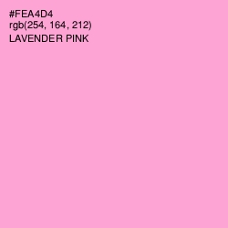 #FEA4D4 - Lavender Pink Color Image