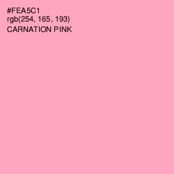 #FEA5C1 - Carnation Pink Color Image