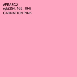 #FEA5C2 - Carnation Pink Color Image