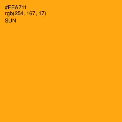 #FEA711 - Sun Color Image