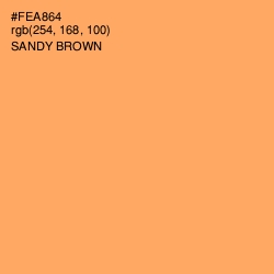 #FEA864 - Sandy brown Color Image