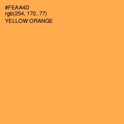#FEAA4D - Yellow Orange Color Image