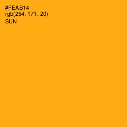#FEAB14 - Sun Color Image
