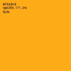 #FEAB18 - Sun Color Image