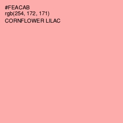 #FEACAB - Cornflower Lilac Color Image