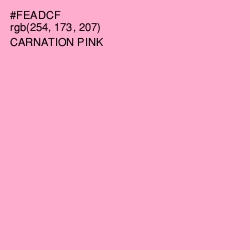 #FEADCF - Carnation Pink Color Image