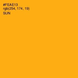 #FEAE13 - Sun Color Image