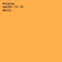 #FEAE4A - Yellow Orange Color Image