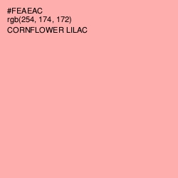 #FEAEAC - Cornflower Lilac Color Image