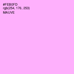 #FEB0FD - Mauve Color Image