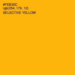#FEB30C - Selective Yellow Color Image