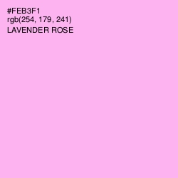 #FEB3F1 - Lavender Rose Color Image