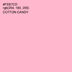 #FEB7CD - Cotton Candy Color Image