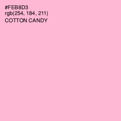 #FEB8D3 - Cotton Candy Color Image