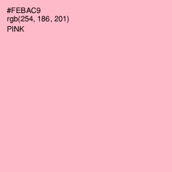 #FEBAC9 - Cotton Candy Color Image