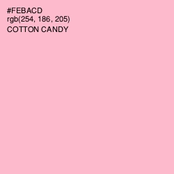 #FEBACD - Cotton Candy Color Image