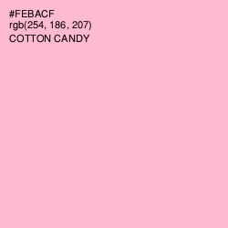 #FEBACF - Cotton Candy Color Image