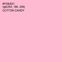 #FEBAD1 - Cotton Candy Color Image