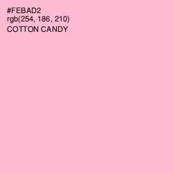 #FEBAD2 - Cotton Candy Color Image