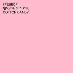 #FEBBCF - Cotton Candy Color Image