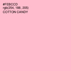 #FEBCCD - Cotton Candy Color Image