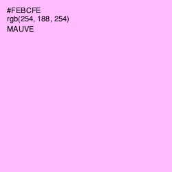 #FEBCFE - Mauve Color Image