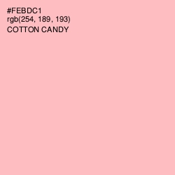 #FEBDC1 - Cotton Candy Color Image