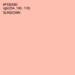 #FEBEB0 - Sundown Color Image