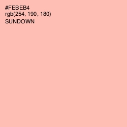 #FEBEB4 - Sundown Color Image