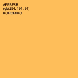 #FEBF5B - Koromiko Color Image