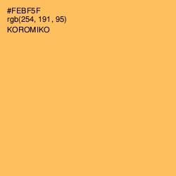 #FEBF5F - Koromiko Color Image