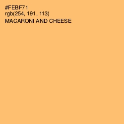 #FEBF71 - Macaroni and Cheese Color Image