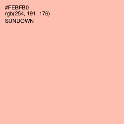 #FEBFB0 - Sundown Color Image