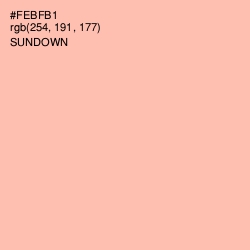 #FEBFB1 - Sundown Color Image