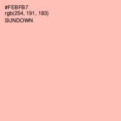 #FEBFB7 - Sundown Color Image