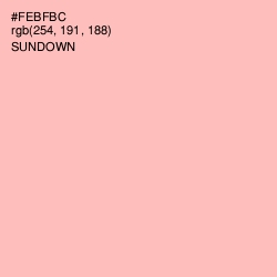 #FEBFBC - Sundown Color Image