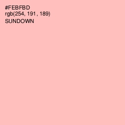 #FEBFBD - Sundown Color Image