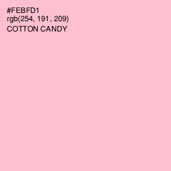 #FEBFD1 - Cotton Candy Color Image