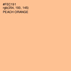 #FEC191 - Peach Orange Color Image