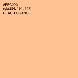 #FEC293 - Peach Orange Color Image
