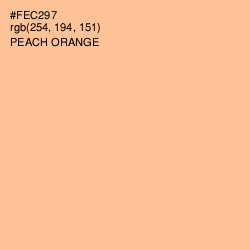 #FEC297 - Peach Orange Color Image