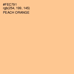 #FEC791 - Peach Orange Color Image