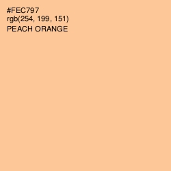 #FEC797 - Peach Orange Color Image