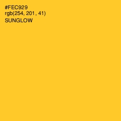 #FEC929 - Sunglow Color Image