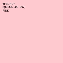 #FECACF - Pink Color Image
