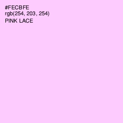 #FECBFE - Pink Lace Color Image