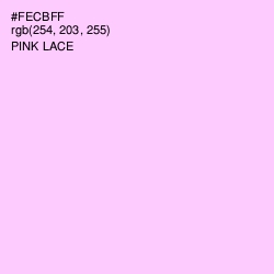 #FECBFF - Pink Lace Color Image