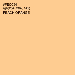 #FECC91 - Peach Orange Color Image